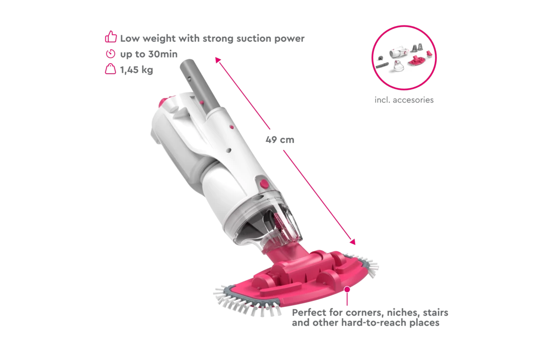 BWT Elektrische Zwembad Stofzuiger BC30 - Op Accu. 7 BWT Elektrische Zwembad Stofzuiger BC30 - Op Accu. - Afbeelding 5