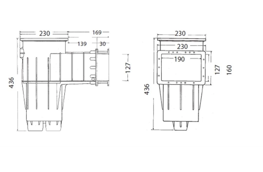 Hayward Hayward Skimmer Premium / Cofies Antraciet Grijs Voor Liner Zwembaden Kleine Opening 4 Hayward Hayward Skimmer Premium / Cofies Antraciet Grijs Voor Liner Zwembaden Kleine Opening - Afbeelding 2