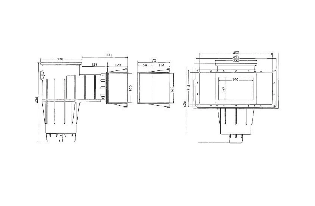 Hayward Hayward Skimmer Premium / Cofies Licht Grijs Voor Liner Zwembaden Grote Opening 5 Hayward Hayward Skimmer Premium / Cofies Licht Grijs Voor Liner Zwembaden Grote Opening - Afbeelding 3