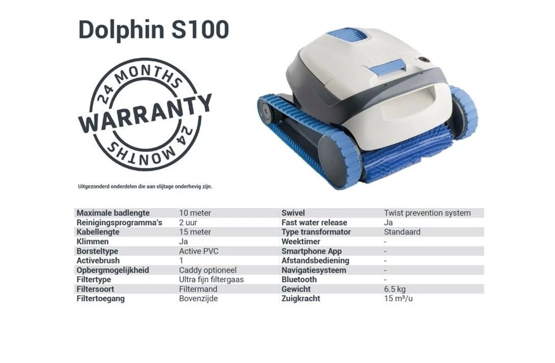 Maytronics Dolphin Dolphin S100 Zwembadrobot 4 Maytronics Dolphin Dolphin S100 Zwembadrobot - Afbeelding 2