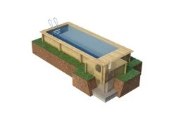 Proswell Houten Zwembaden Houten Urban Stadszwembad 6.00 X 2.50 X 1.33 Met Automatisch Rolluik -Zwembaduitrusting Winkel proswell houten zwembaden houten urban stadszwemba 11