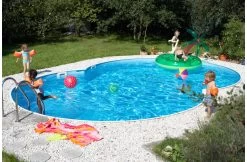 Zwembaduitrusting Winkel -Zwembaduitrusting Winkel unipool zwembaden unipool zwembad achtvormig 120 m 1