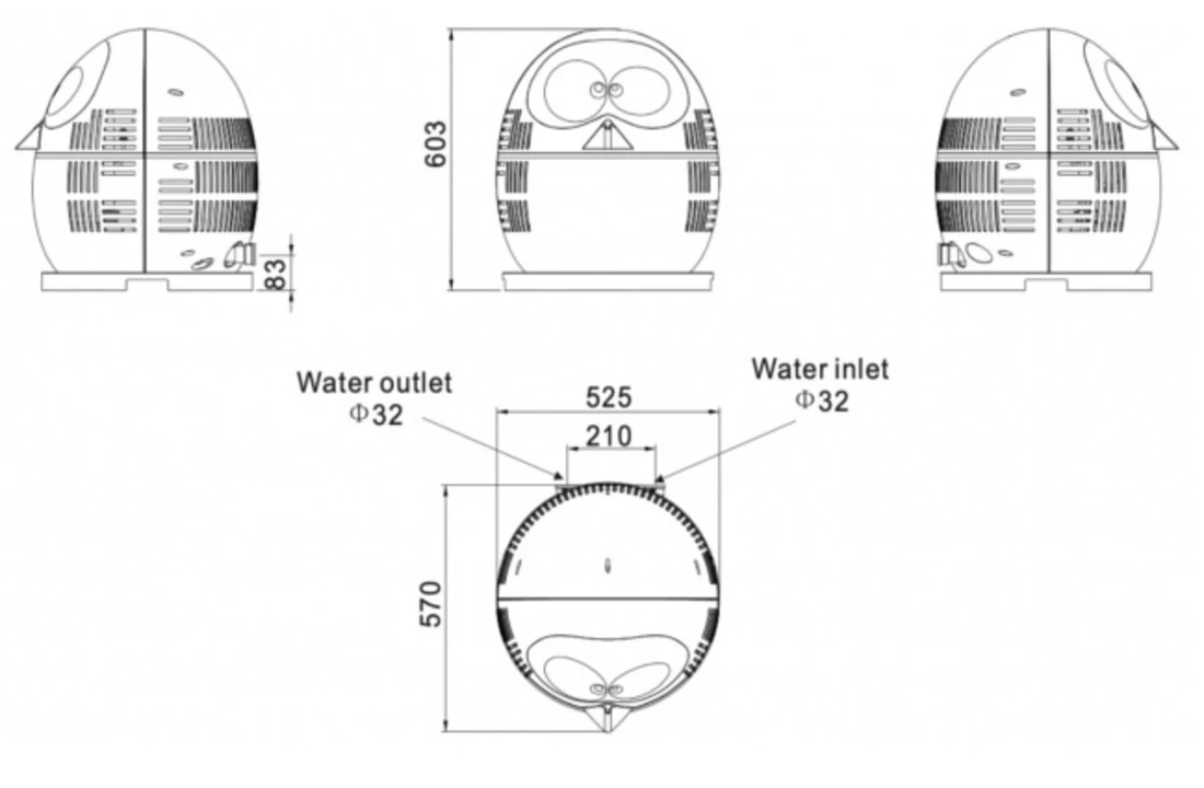 VB Klimaattechniek VBPQ Pinguïn Zwembadwarmtepomp 4,2KW 6 VB Klimaattechniek VBPQ Pinguïn Zwembadwarmtepomp 4,2KW - Afbeelding 4